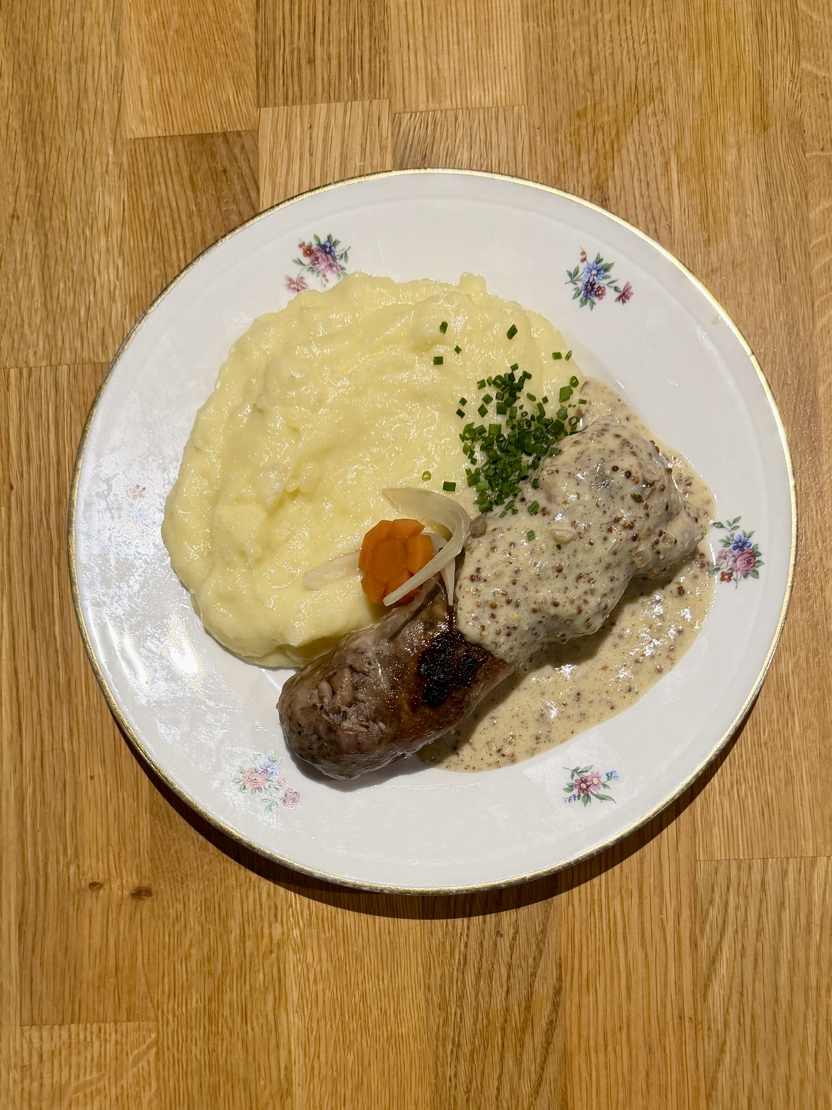 Andouillette AAAAA, sauce moutarde et purée
